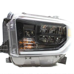 Head Lamp Driver Side Toyota Tundra 2018-2020 With Led Drl/Smoked Lens Economy Quality , TO2502263U