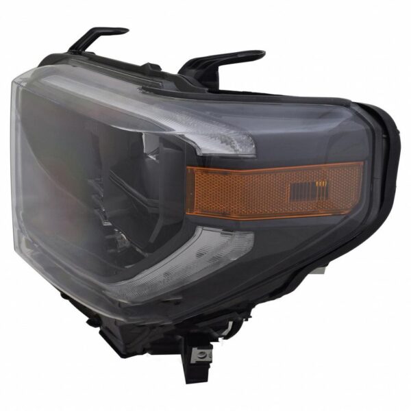 2019-2021 Toyota Tundra Head Lamp Driver Side Black Trim With Led Drl , TO2502281U - Image 3
