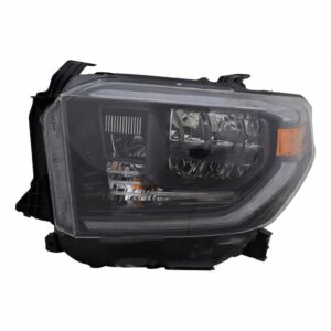 2019-2021 Toyota Tundra Head Lamp Driver Side Black Trim With Led Drl , TO2502281U