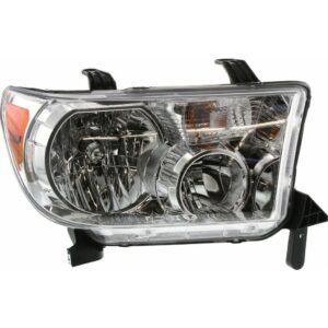 Head Lamp Passenger Side Toyota Sequoia 2008-2017 Tundra Without Level Economy Quality , TO2503171U