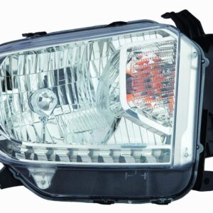 Head Lamp Passenger Side Toyota Tundra 2014-2016 Halogen Without Level Adjuster Without Led Running Lamp Sr/Sr5/Ltd Capa , To2503218C - Hunt Parts