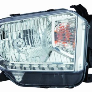 Head Lamp Passenger Side Toyota Tundra 2014-2017 With Level Adjuster Halogen High Quality , TO2503219
