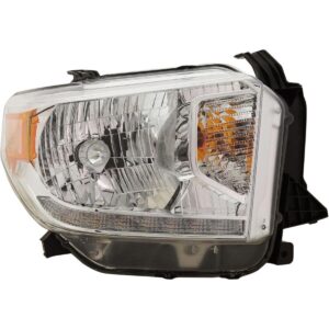 Head Lamp Passenger Side Toyota Tundra 2014-2017 With Led Drive Light With Auto Adjust Platinum/1794 Edition High Quality , TO2503220
