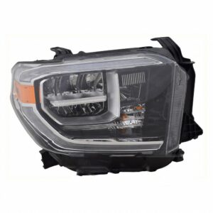 Head Lamp Passenger Side Toyota Tundra 2018-2021 With Led Drl Without Smoked Lens , TO2503262V