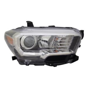 Head Lamp Passenger Side Toyota Tacoma 2018-2019 Without Led Drl/ Fog Lamp Capa , To2503266C - Hunt Parts