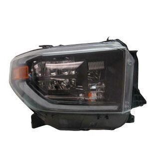 2019-2021 Toyota Tundra Head Lamp Passenger Side Black Trim , TO2503281U