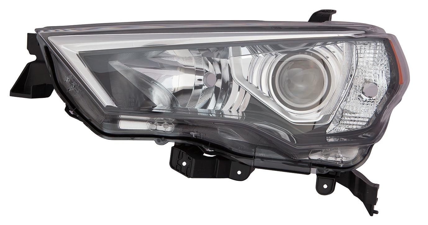 Head Lamp Driver Side Toyota 4Runner 2014-2020 Halogen With Chrome Trim/Black Bezel High Quality , TO2518150
