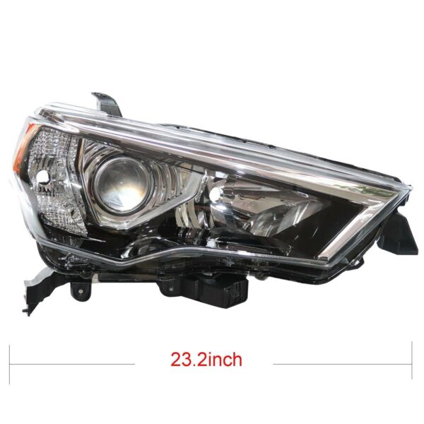 Head Lamp Passenger Side Toyota 4Runner 2014-2021 Halogen With Chrome Trim/Black Bezel High Quality , TO2519150 - Image 2