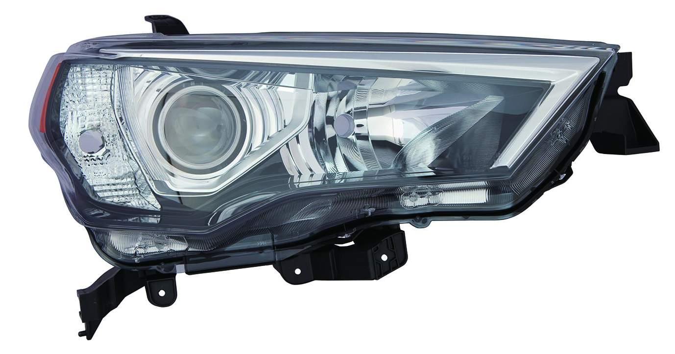 Head Lamp Passenger Side Toyota 4Runner 2014-2021 Halogen With Chrome Trim/Black Bezel High Quality , TO2519150