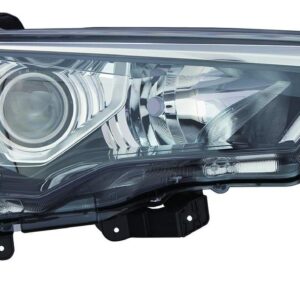 Head Lamp Passenger Side Toyota 4Runner 2014-2021 Halogen With Chrome Trim/Black Bezel Capa , To2519150C - Hunt Parts