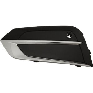 Fog Lamp Cover Driver Side Volvo Xc60 2018-2021 Textured Black With Chrome Molding , Vo1038111 - Hunt Parts