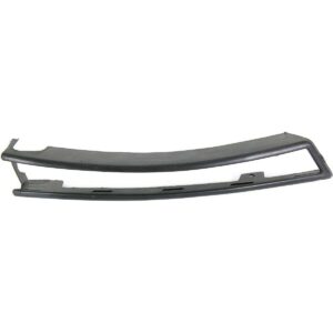Bumper Moulding Front Outer Driver Side Volkswagen Passat 2006-2010 (Fits In Fog Hole) Smooth Black , VW1058101