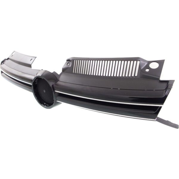 Grille Volkswagen Jetta Wagon 2010-2014 With Chrome , VW1200164 - Image 2