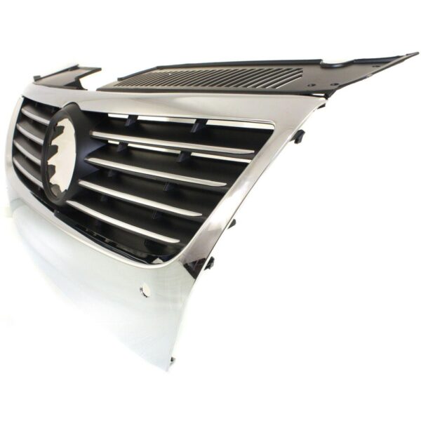 Grille Volkswagen Passat 2006-2010 Black With Chrome Mldg With Distance Sensor , VW1210101 - Image 3