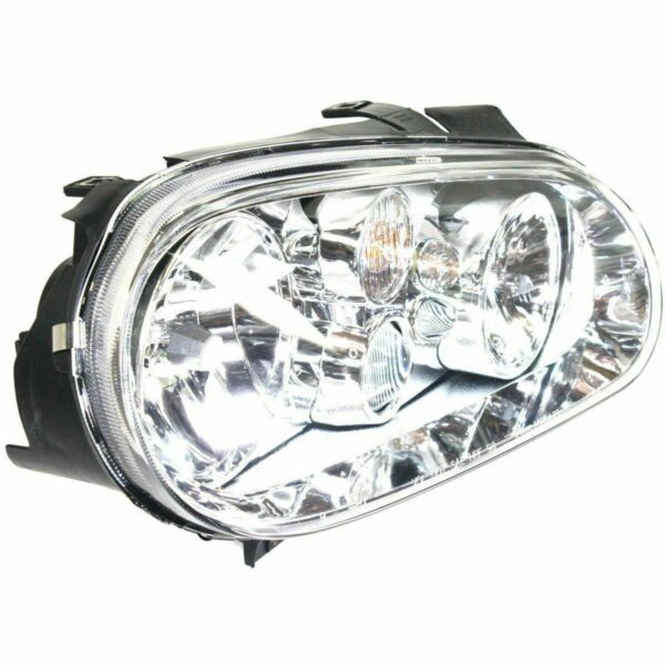 Head Lamp Passenger Side Volkswagen Golf 1999-2001 With Fog (Chrome Bezel) High Quality , VW2503114 - Image 3