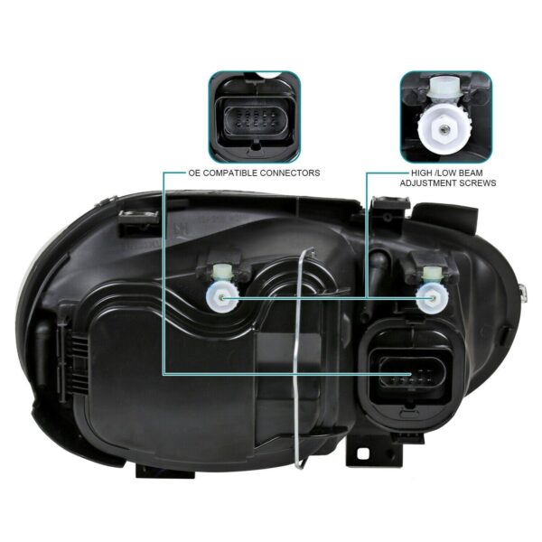 Head Lamp Passenger Side Volkswagen Golf 2003-2006 With Fog Lamp With Special Edition High Quality , VW2503122 - Image 3