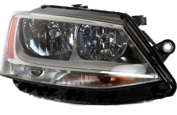 Head Lamp Passenger Side Volkswagen Jetta 2011-2016 Halogen Economy Quality , VW2503146U - Image 2