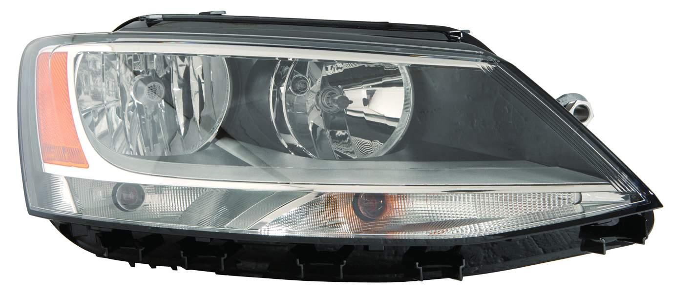 Head Lamp Passenger Side Volkswagen Jetta 2011-2016 Halogen , VW2503146V
